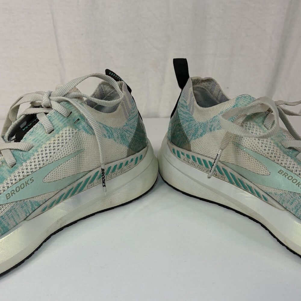 Brooks Bedlam Womens 7.5 Athletic Mesh Running Sneakers White Teal